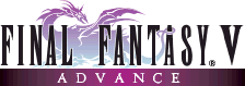 Title screen for the GBA game Final Fantasy V Advance.