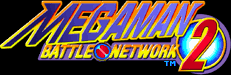 Title screen for the GBA game Mega Man: Battle Network 2.