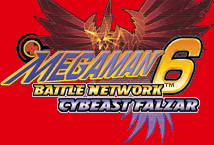 Title screen for the GBA game Mega Man: Battle Network 6 - Cybeast Falzar / Gregar.