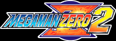 Title screen for the GBA game Mega Man Zero 2.