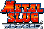 Title screen for the GBA game Metal Slug Advance.