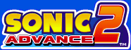Title screen for the GBA game Sonic Advance 2.