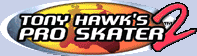Title screen for the GBA game Tony Hawk's Pro Skater 2.