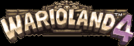 Title screen for the GBA game Wario Land 4.