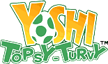 Title screen for the GBA game Yoshi: Topsy-Turvy.