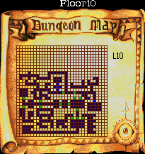 Thumbnail for a map of Floor 10 (In-Game Map) for the Genesis game Advanced Dungeons & Dragons: Eye Of The Beholder.