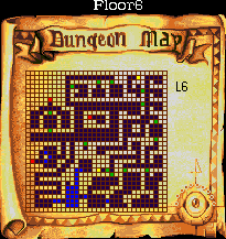 Thumbnail for a map of Floor 6 (In-Game Map) for the Genesis game Advanced Dungeons & Dragons: Eye Of The Beholder.