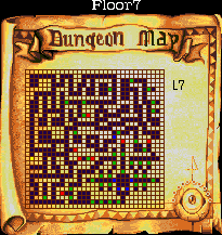 Thumbnail for a map of Floor 7 (In-Game Map) for the Genesis game Advanced Dungeons & Dragons: Eye Of The Beholder.