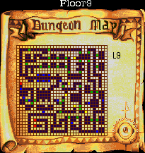 Thumbnail for a map of Floor 9 (In-Game Map) for the Genesis game Advanced Dungeons & Dragons: Eye Of The Beholder.