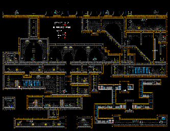 Thumbnail for a map of Stage 1-2 for the Genesis game Alien 3.