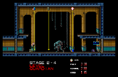 Thumbnail for a map of Stage 2-4 for the Genesis game Alien 3.