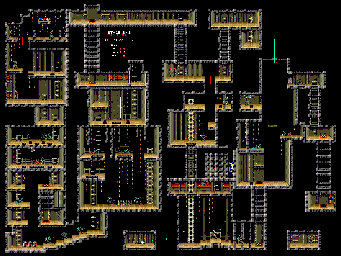 Thumbnail for a map of Stage 3-3 for the Genesis game Alien 3.