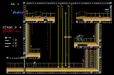 Thumbnail for a map of Stage 3-4 for the Genesis game Alien 3.