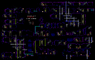 Thumbnail for a map of Stage 4-2 for the Genesis game Alien 3.