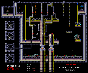 Thumbnail for a map of Stage 5-4 for the Genesis game Alien 3.