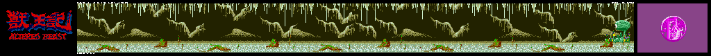 Thumbnail for a map of Round 2: Dark And Dank Cavern for the Genesis game Altered Beast.