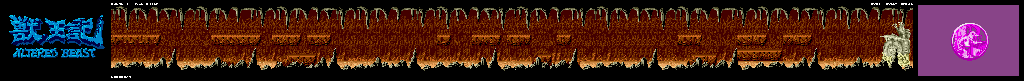 Thumbnail for a map of Round 3: Rock Basin for the Genesis game Altered Beast.