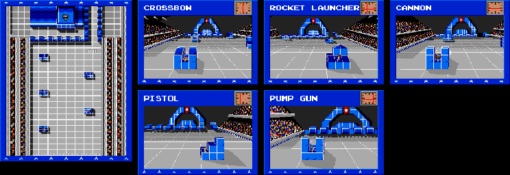 Thumbnail for a map of Assault for the Genesis game American Gladiators.