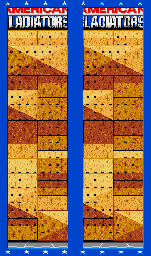 Thumbnail for a map of The Wall for the Genesis game American Gladiators.