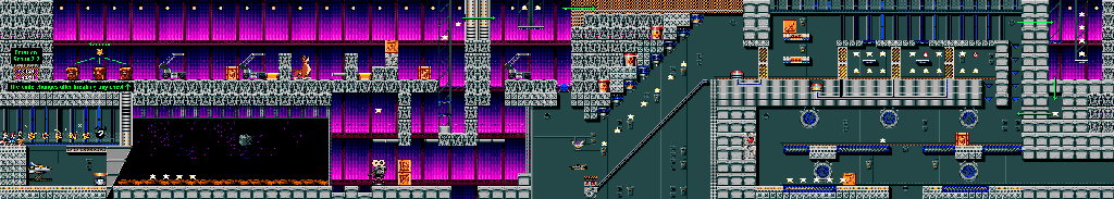 Thumbnail for a map of Scene 2-1 for the Genesis game Animaniacs.