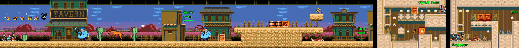 Thumbnail for a map of Scene 3-1 for the Genesis game Animaniacs.