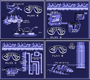 Thumbnail for a map of Plans (In-Game Map) for the Genesis game Battletoads.