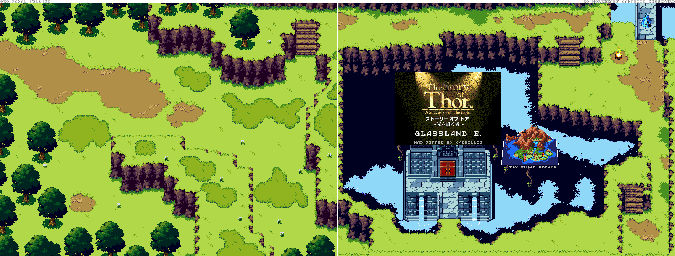 Thumbnail for a map of Grassland E. for the Genesis game Beyond Oasis.
