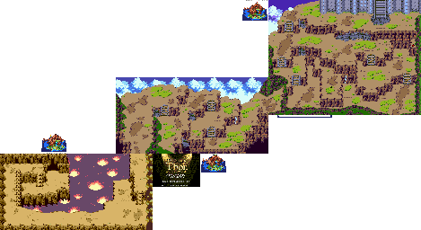 Thumbnail for a map of Mountain N. for the Genesis game Beyond Oasis.