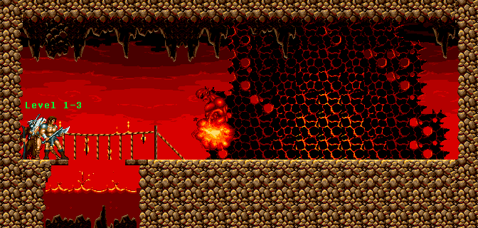 Thumbnail for a map of Level 1-3 for the Genesis game Blades Of Vengeance.