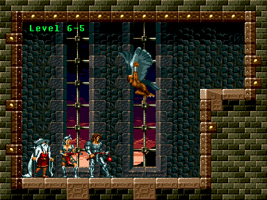 Thumbnail for a map of Level 6-5 for the Genesis game Blades Of Vengeance.