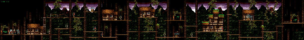Thumbnail for a map of Level 7-2 for the Genesis game Blades Of Vengeance.