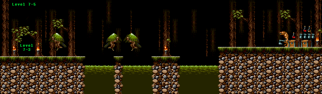 Thumbnail for a map of Level 7-5 for the Genesis game Blades Of Vengeance.
