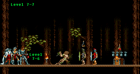 Thumbnail for a map of Level 7-7 for the Genesis game Blades Of Vengeance.