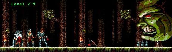 Thumbnail for a map of Level 7-9 for the Genesis game Blades Of Vengeance.