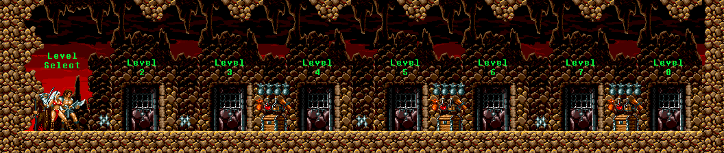 Thumbnail for a map of Level Select for the Genesis game Blades Of Vengeance.