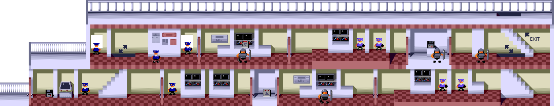 Thumbnail for a map of Stage 01 - Company for the Genesis game Bonanza Bros..