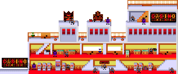 Thumbnail for a map of Stage 03 - Casino for the Genesis game Bonanza Bros..