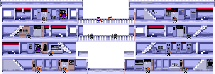 Thumbnail for a map of Stage 04 - Mint for the Genesis game Bonanza Bros..