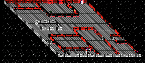 Thumbnail for a map of ECG Ship Deck 2 for the Genesis game Buck Rogers: Countdown To Doomsday.