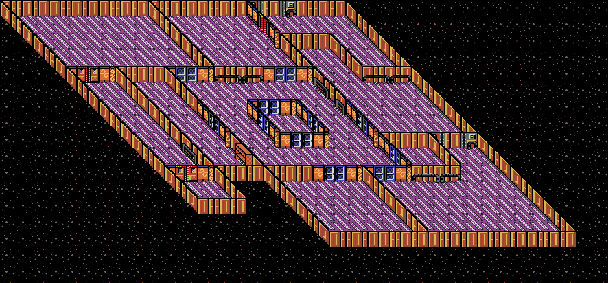 Thumbnail for a map of Mariposa Base Security L1 for the Genesis game Buck Rogers: Countdown To Doomsday.