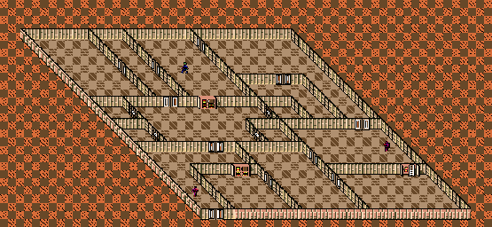 Thumbnail for a map of Mars Gradivus Mons - Basement Level for the Genesis game Buck Rogers: Countdown To Doomsday.