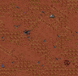 Thumbnail for a map of Mars High Desert for the Genesis game Buck Rogers: Countdown To Doomsday.