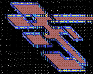 Thumbnail for a map of Mercury's Orbit Hielo Spaceport for the Genesis game Buck Rogers: Countdown To Doomsday.