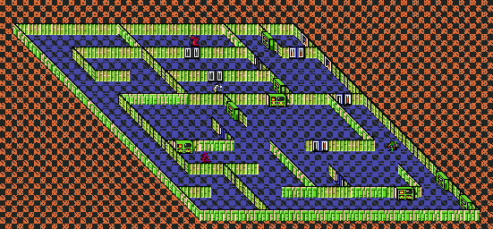Thumbnail for a map of Venusian Base L4: Basement for the Genesis game Buck Rogers: Countdown To Doomsday.