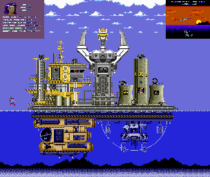 Thumbnail for a map of Zarm's Doomsday Barge for the Genesis game Captain Planet And The Planeteers.