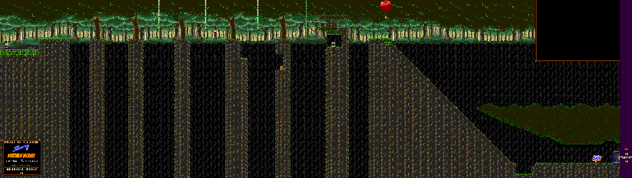 Thumbnail for a map of Level 1: The Enchanted Forest B for the Genesis game Castle Of Illusion: Starring Mickey Mouse.