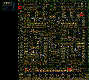 Thumbnail for a map of Dragonfly King Area 2 for the Genesis game Chakan: The Forever Man.