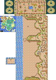 Thumbnail for a map of Anemone Beach (P) for the Genesis game Crusader Of Centy.