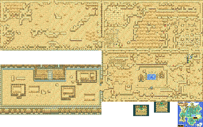 Thumbnail for a map of Camellia Desert for the Genesis game Crusader Of Centy.