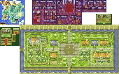 Thumbnail for a map of Soleil Town (P) for the Genesis game Crusader Of Centy.